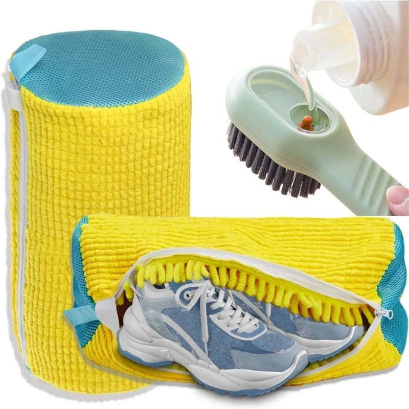 Shoe Washing Bag Set with Brush