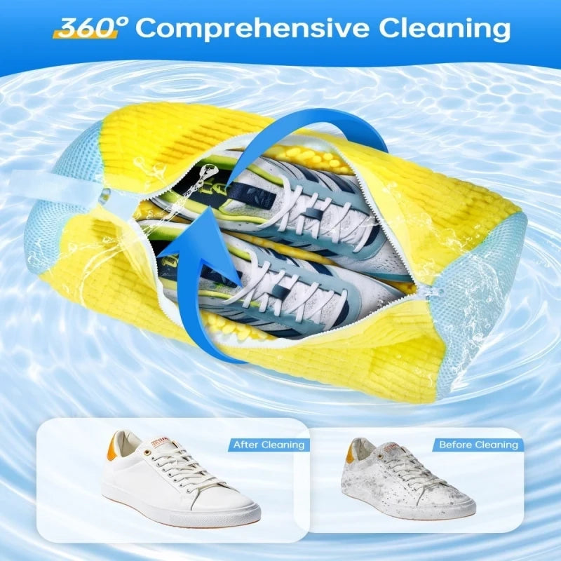 Shoe Washing Bag Set with Brush