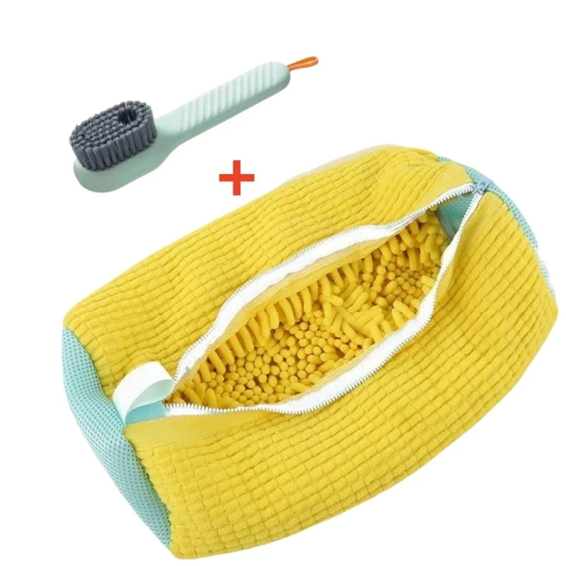 Shoe Washing Bag Set with Brush