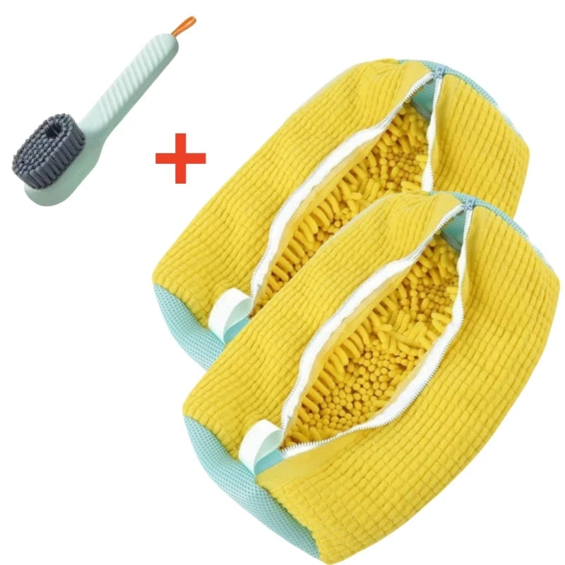 Shoe Washing Bag Set with Brush