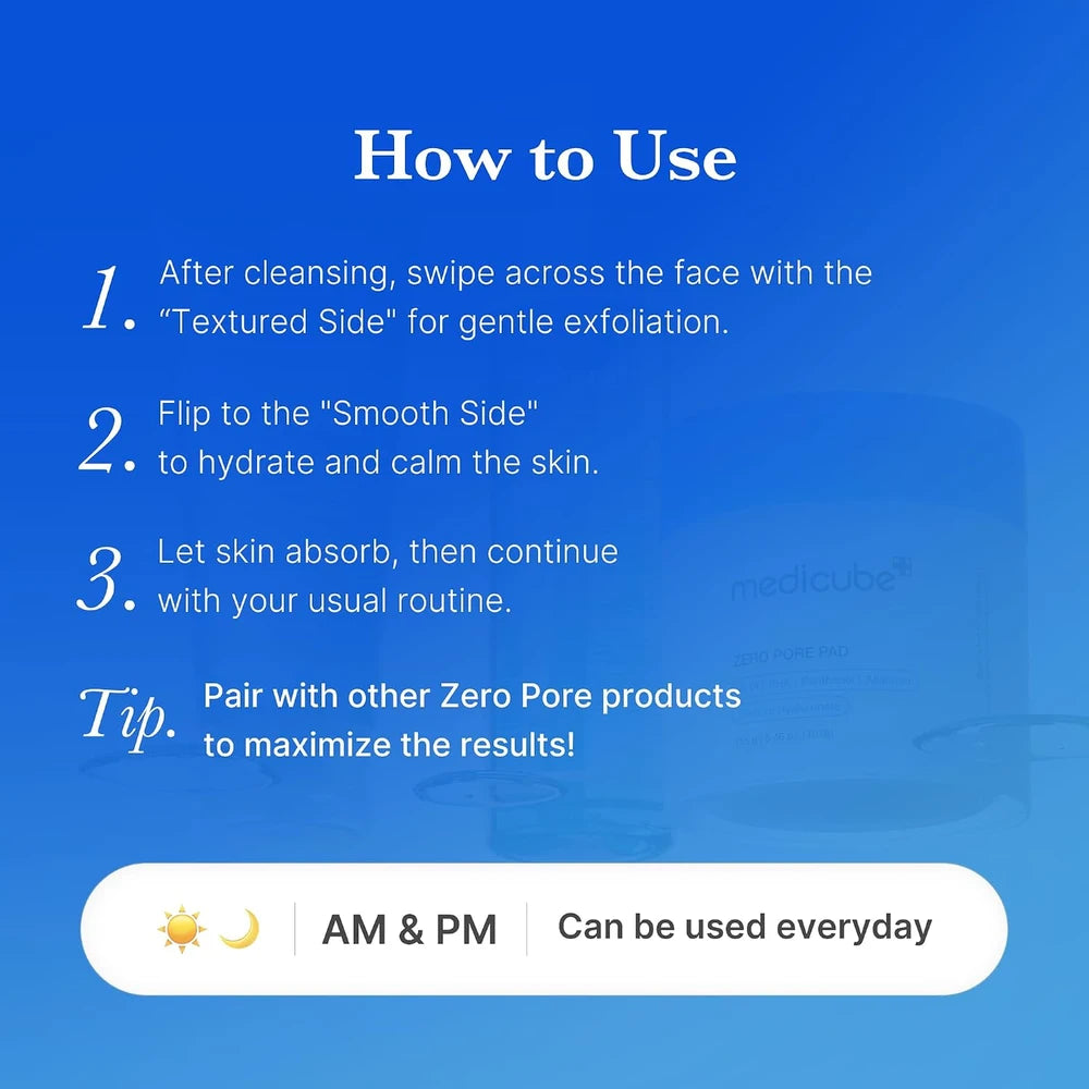 Zero Pore Exfoliating Toner Pads